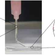 Self-standing and shape-memorable UV-curing epoxy polymers for three-dimensional (3D) continuous-filament printing